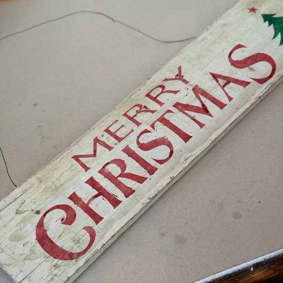 Wood Christmas banner - Picture 1 of 4